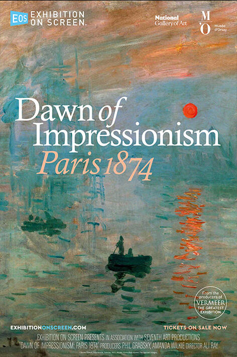 Powiększ obraz, Obraz impresjonistyczny woda na niej łódka. Paris 1874